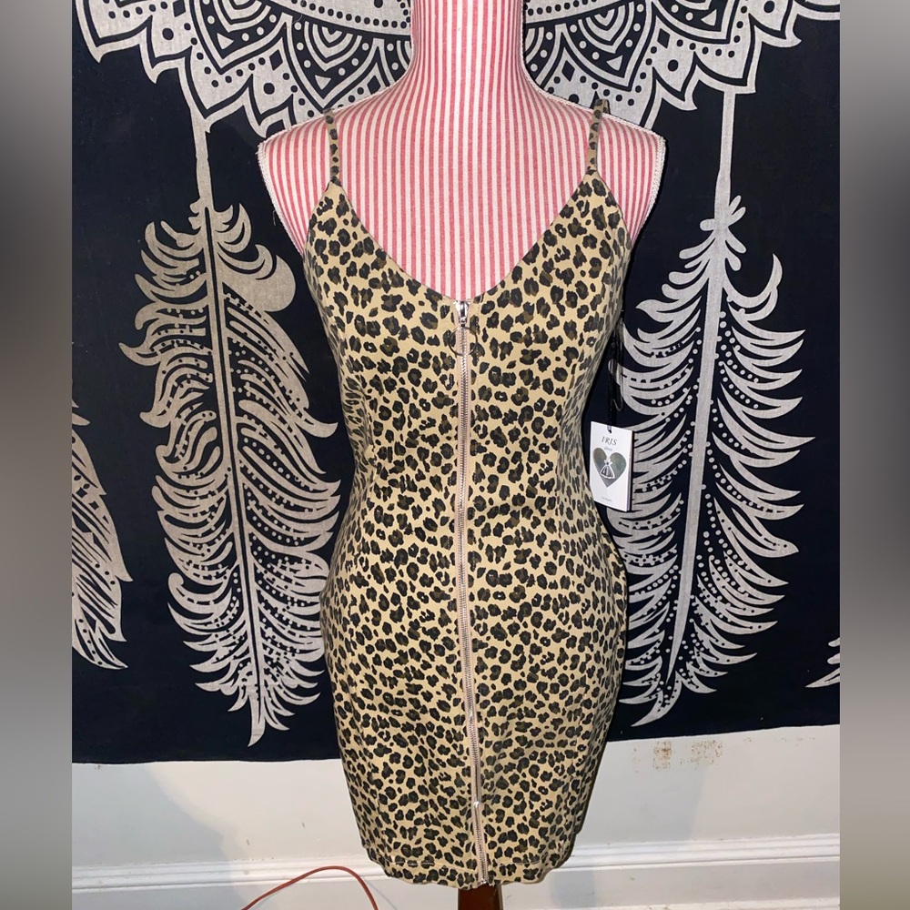 Leopard Print Midi Dress